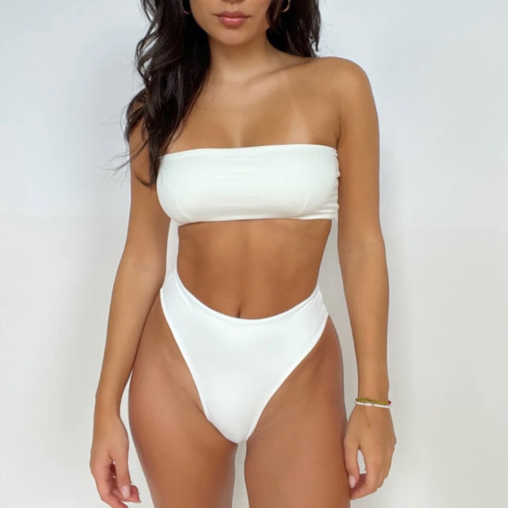 437 Aubrey white bikini bottoms (S)